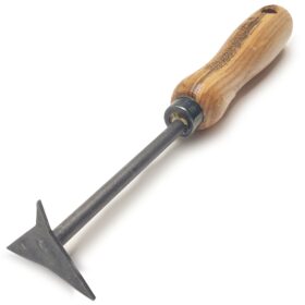 1353 - Trikotno strgalo za spoje - 14 cm jesenov ročaj