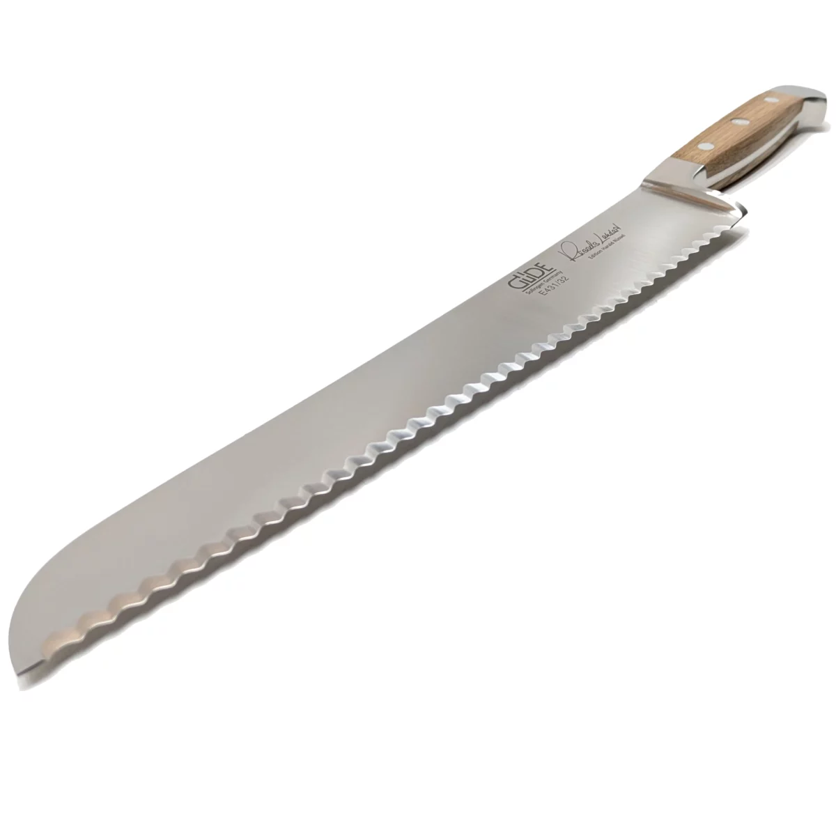 velik nož za kruh Güde hrast 32cm