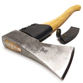Gozdna sekira - 1000 gramov - 60 cm jesenov ročaj - usnjeno varovalo - št. 0361